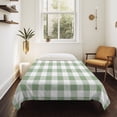 thumbnail image 4 of Sage Green Checkered Large Tapestry for Bedroom Wall Hanging Tapestry, Farmhouse Buffalo Plaid Ceiling Backdrop Tapestries Poster Blanket Wall Decor for Teens Room Living Room Dorm 100" x 59", 4 of 8