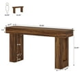 thumbnail image 7 of Tribesigns 63-Inch Long Console Table, Farmhouse Wooden Sofa Table Behind The Couch, Entryway Table for Entrance, Hallway, Living Room, Brown, 7 of 7