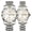 gold white couple, variant on Women Men Couple Calendar Week Diamond Vintage Japanese Automatic Self-Winding Mechanical Wrist Watch Tungsten Steel Sapphire Crystal Waterproof Luminous Clock