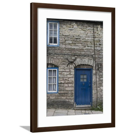 Door and Windows in Front of a Traditional Stone Cottage in Village of Corfe Castle Dorset Uk Framed Print Wall Art By Natalie (Best Villages In Dorset)