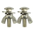 thumbnail image 1 of 2 Pieces Tech Diving Butterfly Screw Bolts Wing Nut Set for Backplate, 1 of 5