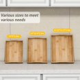 thumbnail image 6 of Bambloom Bamboo Serving Tray with Handles,Set of 3 Breakfast Trays for Eating,Tea,Working,Natural, 6 of 7