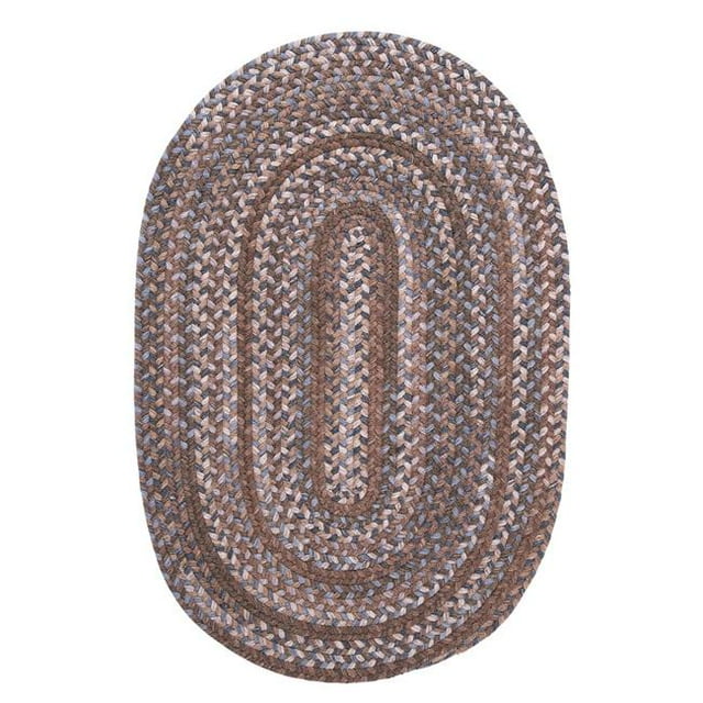Colonial Mills OH88R084X084 7 ft. Oak Harbour Round Wool Rug, Cashew