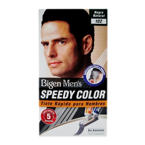 Tinte para cabello Bigen Men´s speedy color negro natural 102
