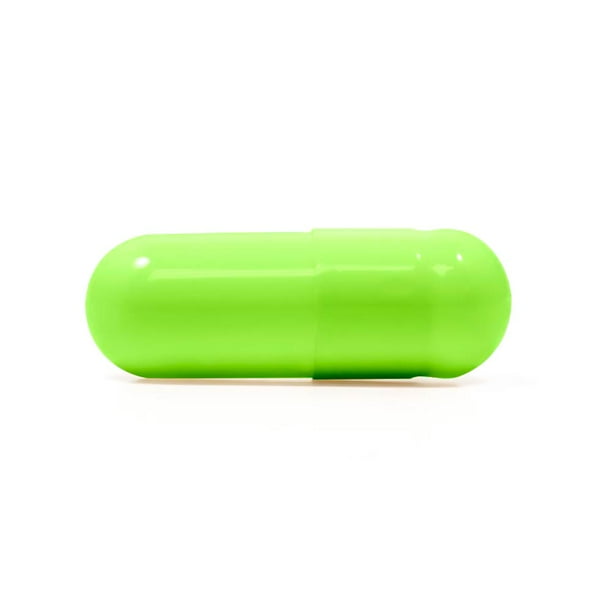 Capsuline Lime Flavored Gelatin Empty Capsules Size 00 Light Green