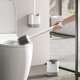 thumbnail image 1 of Toilet Brush Long Handled Silicone Wall Mounted Toilet Brush Base Set Toilet Brush Cleaning Brush Household Toilet Brush Wall Mounted Storage, 1 of 6