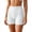 White, variant on Voska Women High Waist Seamless Safety Shorts Scalloped Wave Hem Anti Chafing Slip Shorts Soft Breathable Shapewear Boyshorts Anti Exposure Under Dress For Daily Wear