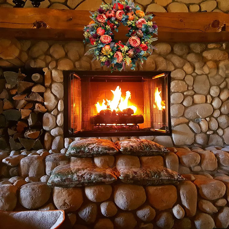 Harvest Fall Wreaths for Front Door Indoor Outdoor - Decoracion De Otoño 2025 - Fall Peony and