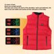 thumbnail image 3 of Chaleco Calefactable, Chaqueta Calefactable De 15 Zonas Chaleco De Invierno Chaleco Calefactor Eléctrico USB Engrosado Chaleco De Invierno Con Cierre De Cremallera Para Acampar, 3 of 7