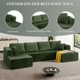 Wiilayok 133" U Shaped Sectional Sofa Set with Deep Seat Chaise