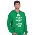 thumbnail image 5 of Vintage Keep Calm Video Game On Nerd Zip Up Hoodie Men's Women's Brisco Brands S, 5 of 6
