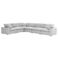 thumbnail image 2 of Modway Commix 6 Piece Down Filled Overstuffed Sectional Sofa Set in Light Gray, 2 of 5