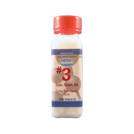 Hylands - Cell Salts #3 Calcarea Sulphurica 6 X - 500 Tablets