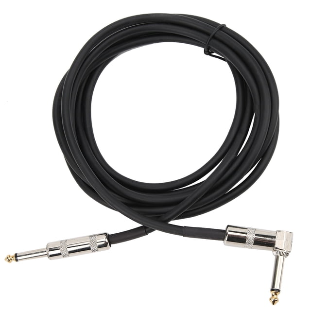 Audio Guitar Cable Right Angle To Straight 6.35mm Audio AMP Cord For Professional Stage Playing