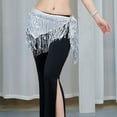 thumbnail image 2 of Ediodpoh Carnival Sequin Skirt for Women Fringe Nightclub Stage Fashion Belly Dance Scarf with Sparkly Details Skirts for Women White One Size, 2 of 5