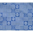 thumbnail image 4 of oneOone Cotton Flex Blue2 Fabric Geometric African Dress Material Fabric Print Fabric By The Yard 40 Inch Wide, 4 of 4