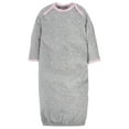 thumbnail image 2 of Gerber Baby Girls Lap Shoulder Gowns with Mitten Cuffs, 4-Pack, Preemie-0/6M, 2 of 6