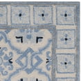 thumbnail image 5 of SAFAVIEH Bella Noelle Geometric Bordered Wool Area Rug, Ivory/Blue, 8' x 10', 5 of 7
