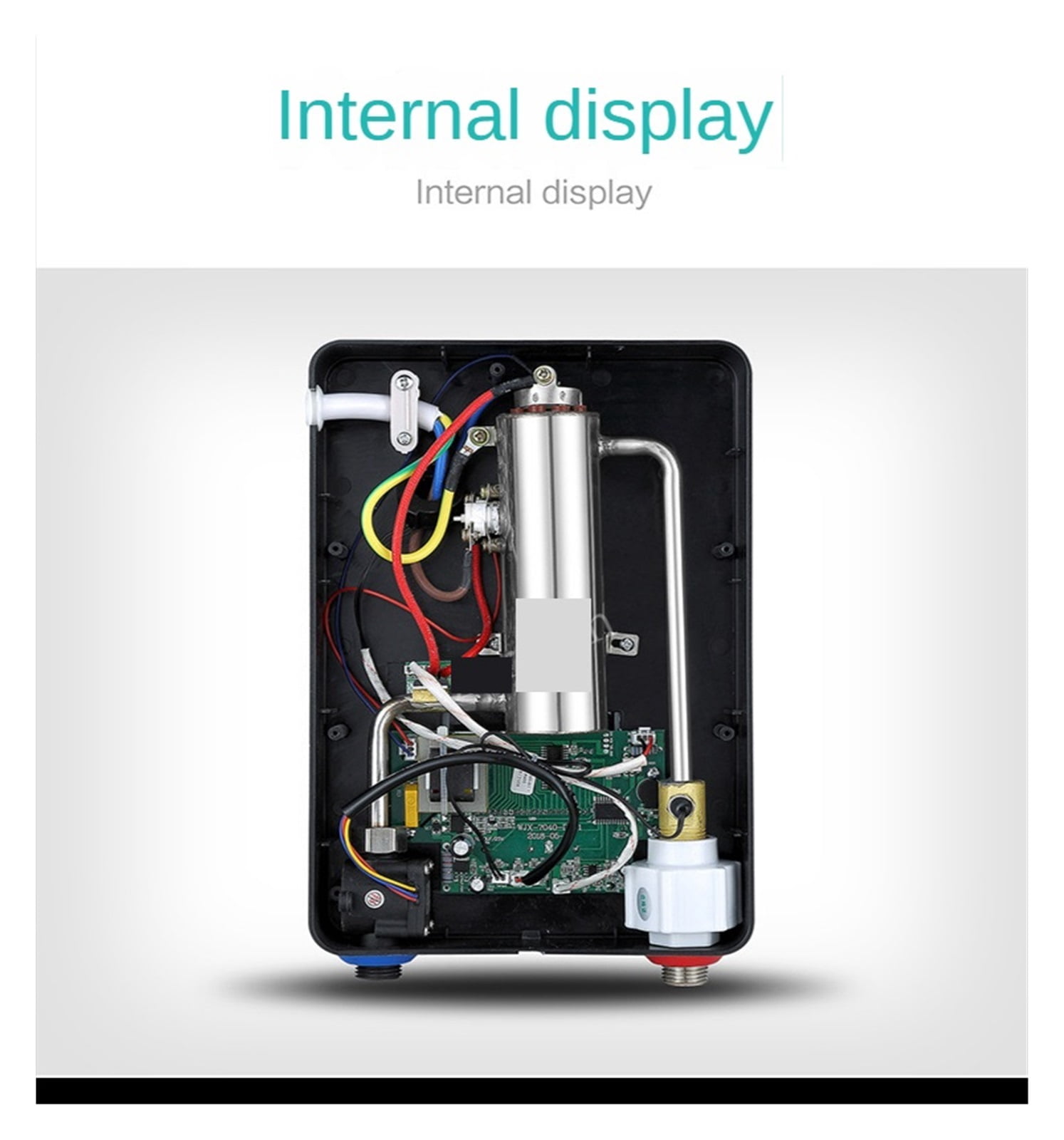 Instant Tankless Water Heater 5500W Thermostat Induction Heater Smart Touch Electric Heaters Shower ,Safety Protections