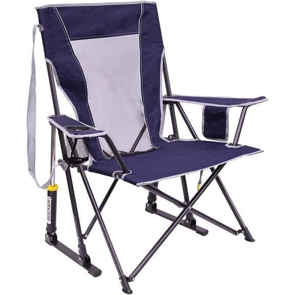 Rocker Collapsible Rocking Chair & Outdoor Camping Chair,