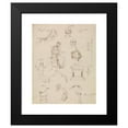 thumbnail image 2 of Robert Smirke 12x14 Black Modern Framed Museum Art Print Titled - Figure Studies for Medieval Noble Life, 2 of 5