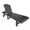 Gray, variant on Laguna Adirondack Poly Reclining Chaise Lounge With Wheels, Red