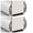 White, variant on 2 PCS Under Door Draft Stopper, PVC Door Draught Excluder with Brush Storm Door Sweep Door Bottom Seal Fit for 1.3"-2.17" Thickness Interior Exterior Doors