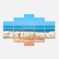 thumbnail image 2 of Beautiful Blue Sea and Roaring Waves - Beach Photo Canvas Print, 2 of 3