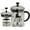 FGC20T Silver, variant on OVENTE French Press Coffee Maker, 20oz Heat Resistant Borosilicate Glass, BPA-Free Brewing Pot with 4-Level Filter System and Stainless Steel Plunger for Cold Brew Coffee, Tea and More, Clear FGC20T
