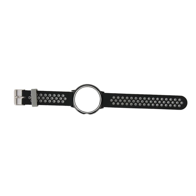 Correa de reloj de repuesto protección completa tamaño ajustable correa de reloj inteligente de silicona suave para reloj Pixel negro gris