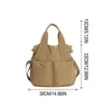 thumbnail image 3 of Women's Casual Shoulder Bag Student Class Handheld Bag Nylon Tote Bag Large Capacity Commute Crossbody Bag, 3 of 6