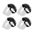thumbnail image 1 of Uooglle Paquete de 4 Protectores Faciales Completos, Máscara de Seguridad Transparente para Rectificar y Cortar, Protector Facial de Cabeza Resistente a Impactos con Trinquete Ajustable para, 1 of 5