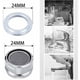 thumbnail image 3 of Aireador de grifo con rosca macho para un flujo de agua suave, carcasa de latón cromado con junta, fácil instalación, ahorro de agua, caudal uniforme para grifos de cocina y baño (3 piezas), 3 of 5