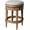 Weathered Oak, variant on Maven Lane Pullman Backless Counter Stool in Reclaimed Oak Finish w/ Ash Grey Fabric Upholstery