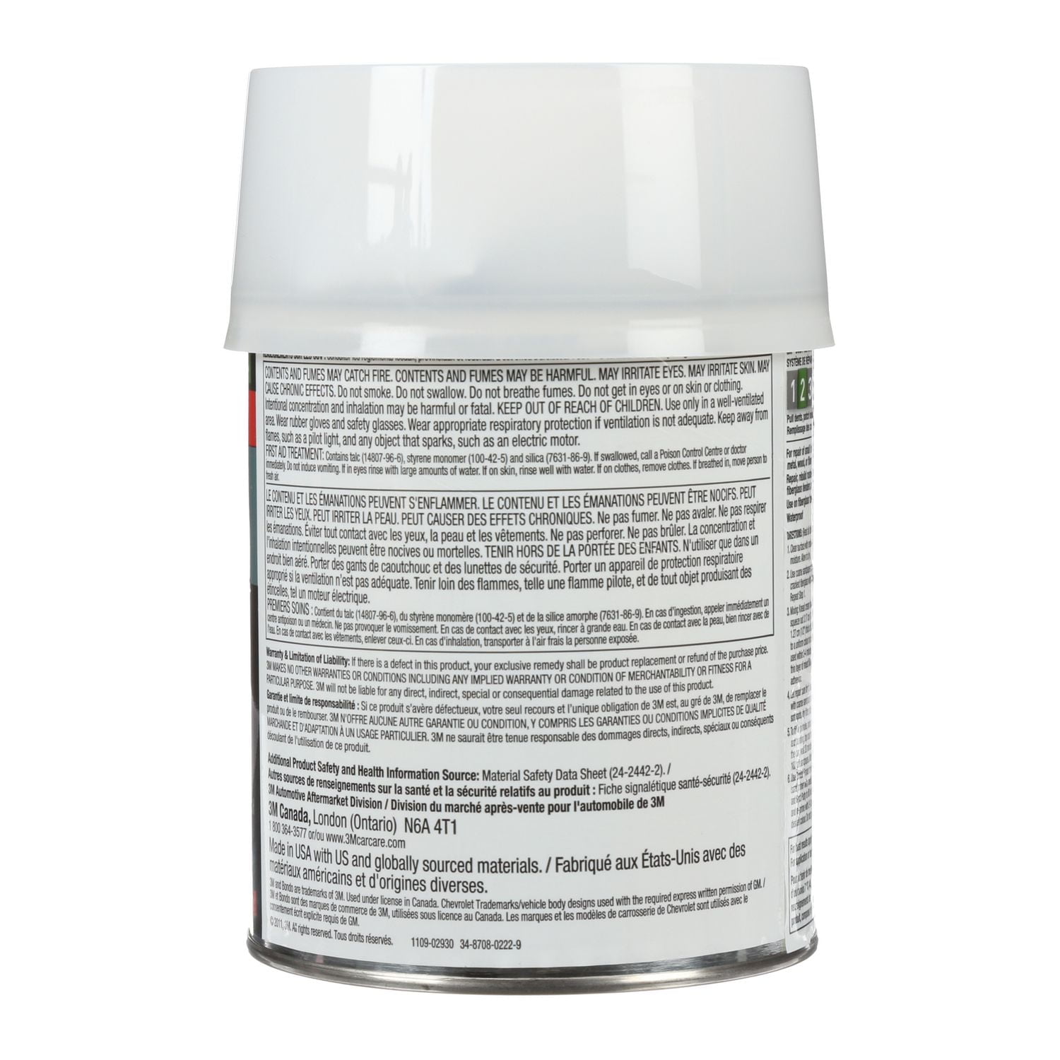 Bondo® Bondo-Glass® Reinforced Filler, 272C, 1 qt (0.95 l)
