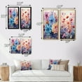 thumbnail image 4 of Designart "violet Tranquil Petals V" Abstract Botanicals Framed Wall Art Set Of 2 - Purple Floral Frame Gallery Set For Office Decor, 4 of 6