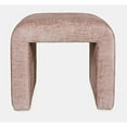 thumbnail image 3 of Jofran Sophia Modern Luxury Curved Upholstered Jacquard Petite Ottoman Bench - Set of 2, 3 of 9