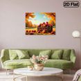 thumbnail image 2 of 500-piece horizontal paper jigsaw puzzle - Harvesting apples in autumn scenery, size 20.5*15 inches., 2 of 9