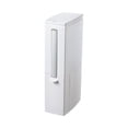 thumbnail image 2 of Cateissary Bote de basura de plástico ligero y ecológico con soporte para cepillo de baño para una fácil limpieza conveniente Suministros de limpieza para el hogar S blanco, 2 of 6
