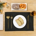 thumbnail image 2 of Washable Cloth Placemats Set of 4 Heat Resistant Non Slip Double Layer Thick Fabric Fall Table Place Mats, 2 of 9