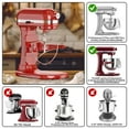 thumbnail image 2 of Batidor Plano de Acero Inoxidable para KitchenAid 5Plus-6Qt, 2 of 7