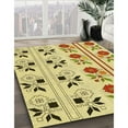 thumbnail image 2 of Ahgly Company Indoor Round Patterned Dark Golden Rod Brown Area Rugs, 6' Round, 2 of 6