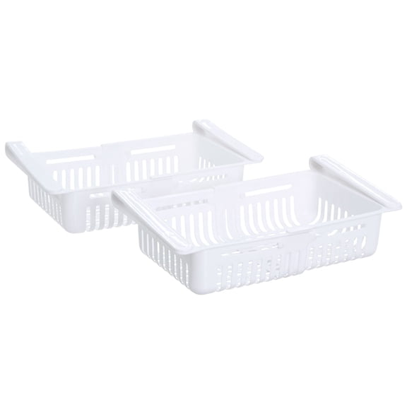 Adjustable Space Saving Kitchen Refrigerator Drawers or Egg Tray Set of 2 - Refrigerator Drawers