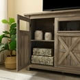 thumbnail image 5 of Roomfitters 68” Farmhouse Buffet Sideboard Cabinet with 4 Doors, Barn Design TV Stand, Coffee Bar, Wine Bar, Storage Cabinet for Dining Room, Gray Wash, 5 of 8