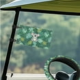 thumbnail image 3 of XYZCANDO Koala 4 Piece Golf Cart Seat Covers Leaves Golf Cart Steering Wheel Covers 2pcs Golf Cart Flags Comfort Golf Cart Body Kit 13 Inch Steering Wheel Covers Decoration Banner Green, 3 of 7