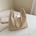 thumbnail image 1 of LHSHID Shoulder Bag For Women Solid Color Crossbody Bag Minimalist Vegan Leather Tote Bag, 1 of 7