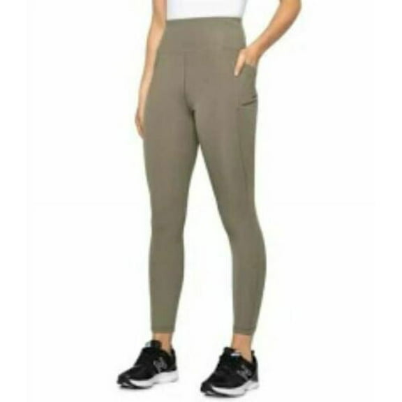 new X BY GOTTEX LAB women legging inter-luxe XGT-BH2055C olive green sz XS $74