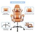 thumbnail image 5 of ALEAVIC Gaming Chair for Adult, Ergonomic Computer Chair Swivel Desk Chair, Orange, 5 of 7