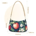 thumbnail image 3 of FORMRS Womens Shoulder Bag with Chain Strap Clutch Purse Cute Tote Handbag, Blue Apple Pattern, 3 of 7