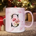 thumbnail image 2 of Initial Mugs, Ceramic 11oz Personalized Coffee Mugs, R, 2 of 7